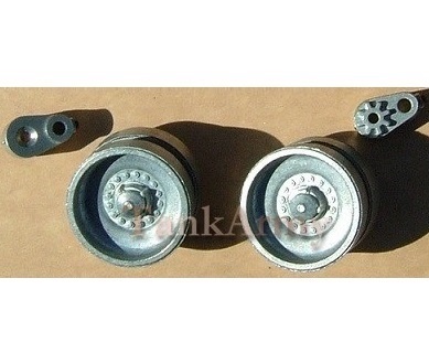 Leopard 2 A6 metal idlers (with bearings) + tensioners