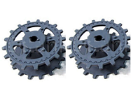 Panther G / Jagdpanther plastic sprockets (gery color) - Click Image to Close